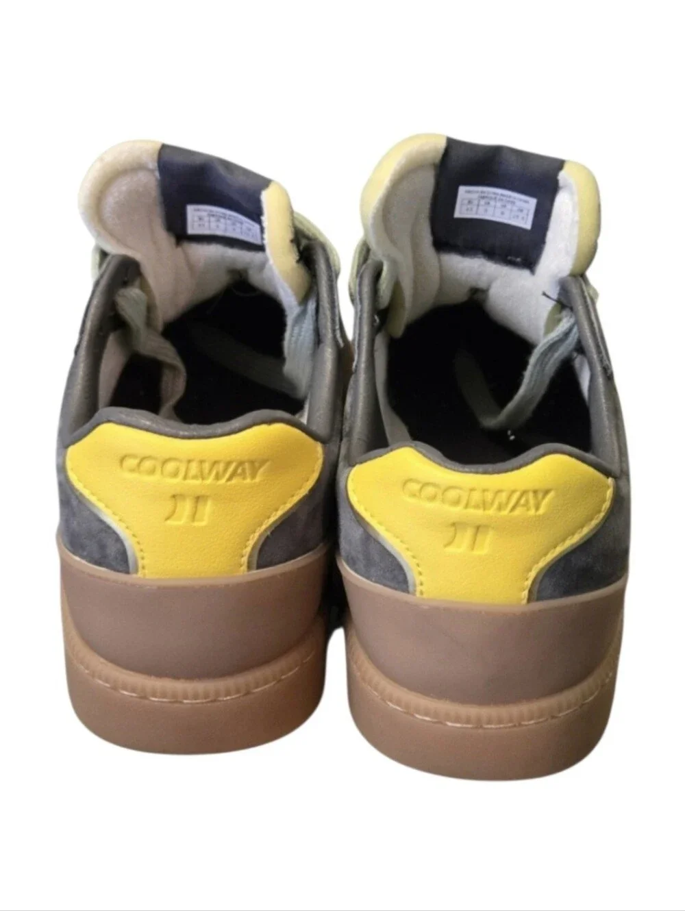 Coolway Duck Dgy Men's Urban Sneaker in Grey, Yellow, Brown, Size 9 Men. NEW!